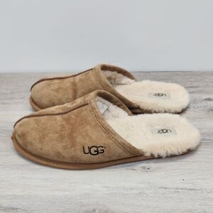 UGG Mens Scuff II Mule Slipper Chestnut/Tan Suede Cozy Luxury Loungewear Size 11